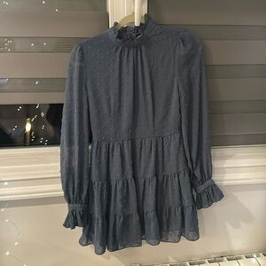 Aqua: Blue Ruffle Party dress